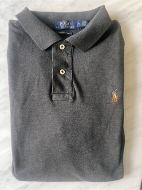 Polo by Ralph Lauren Pima Cotyon Men’s Charcoal Gray Short-Sleeve Polo